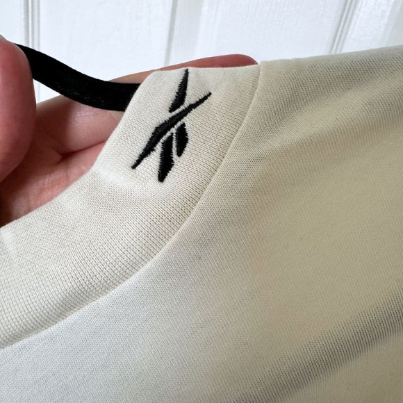 Reebok Sheer Cream Cutout Tshirt | US S - Picture 5 of 7